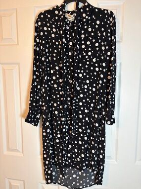 Diane Von Furstenberg Black and White Polka Dot Dress